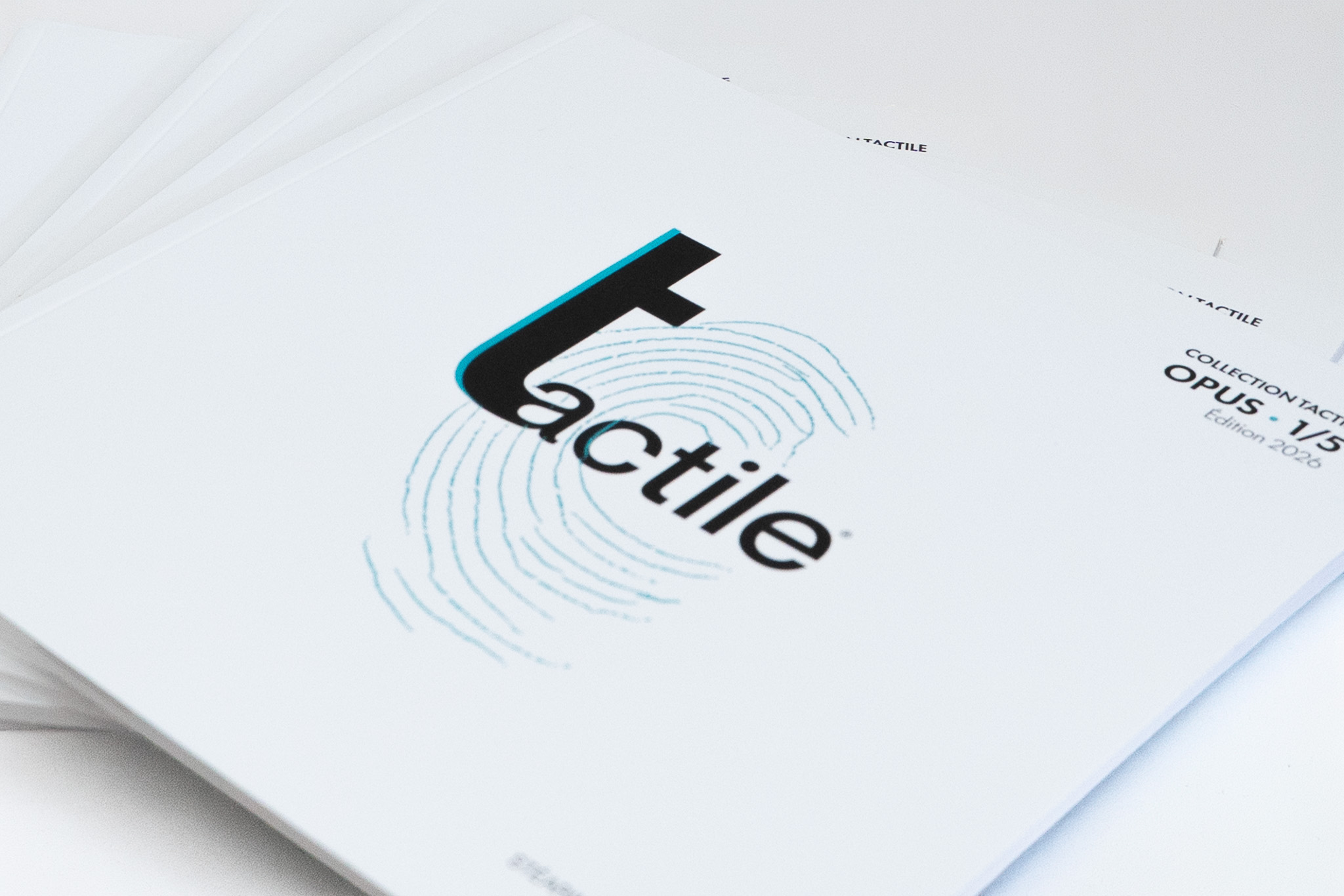 Livrets Collection Tactile Opus 1/5 édition 2026<br />
– impression et finition Imprimerie Rhode