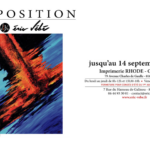 Exposition Éric Vébé – peinture abstraite à l'Imprimerie Rhode Gaillac jusqu'au 14 septembre 2026